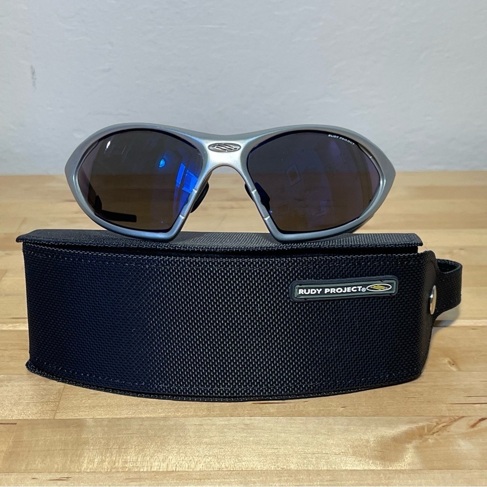 Rudy Project Ekynox Sx Sn7692 Gray Sport Sunglasses Made In Italy Cycling